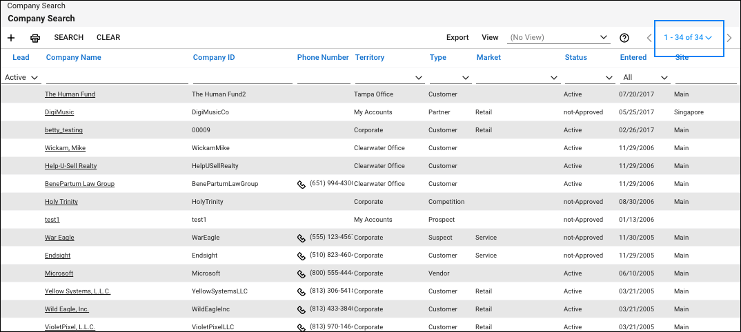 ConnectWise company dialog